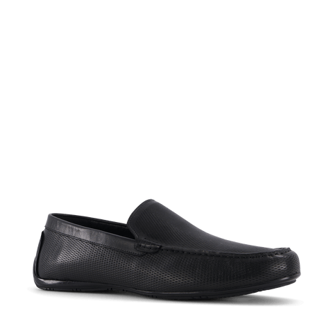 נעלי מוקסין מעור M-WILDER בשחור