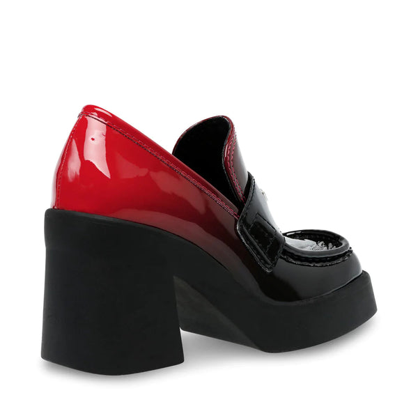 סטיב מאד - נעלי מוקסין פלטפורמה UTMOST-SM באדום שחור