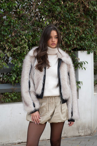 מעיל לנשים CHARMAINE בגוון אבן