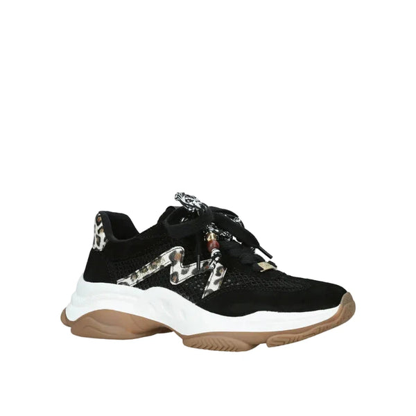 סטיב מאד - סניקרס זמש לנשים MAXFIELD בשחור מנומר