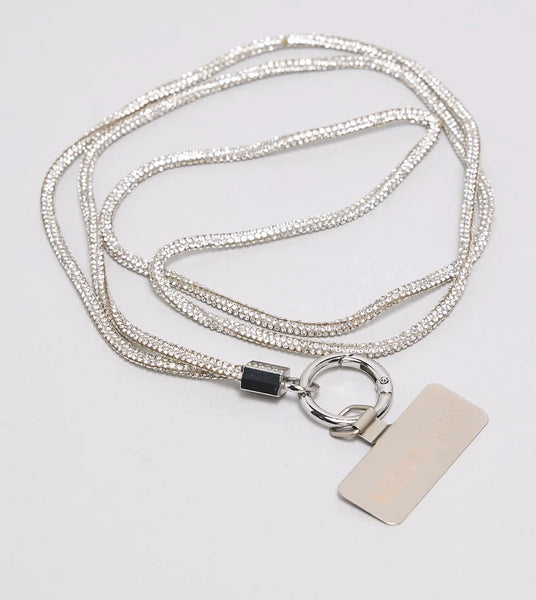 סטיב מאד - שרשרת נשיאה לטלפון נייד D-GLOW בכסוף משובץ