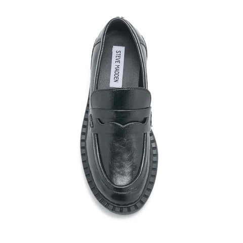 נעלי מוקסין מעור ALLIED בשחור
