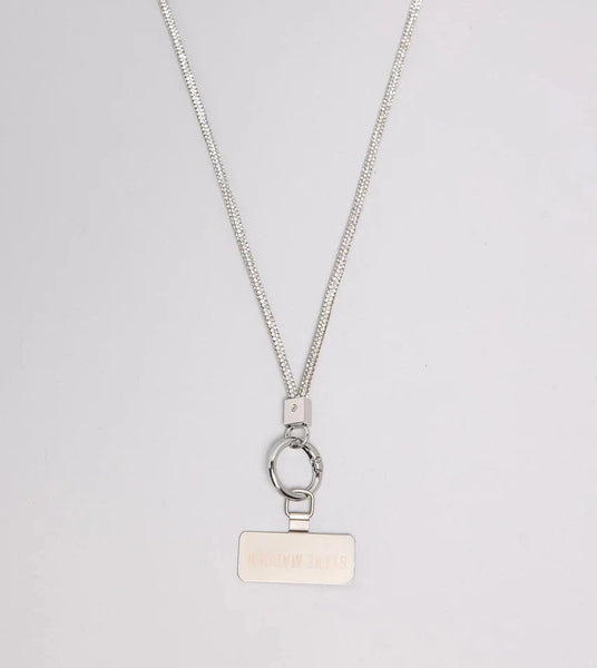 סטיב מאד - שרשרת נשיאה לטלפון נייד D-GLOW בכסוף משובץ