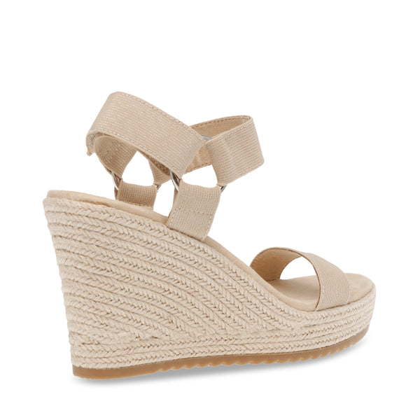 סטיב מאד - סנדלי פלטפורמה AK-WIT בגוון טבעי