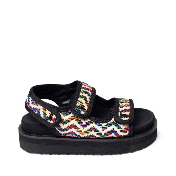 סטיב מאד - סנדלים לילדות SMK-CHLOE בשחור צבעוני