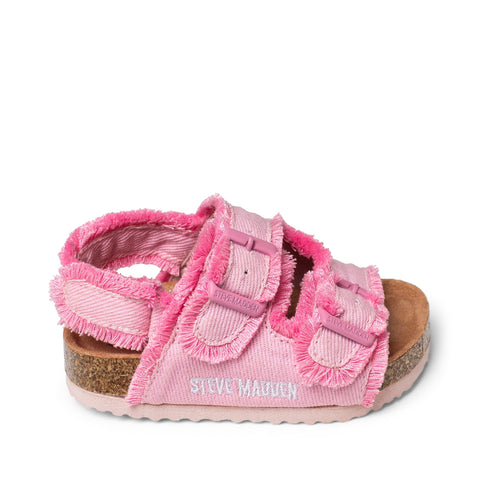 סנדלים לילדות SMK-CHARLOTTE בג'ינס ורוד