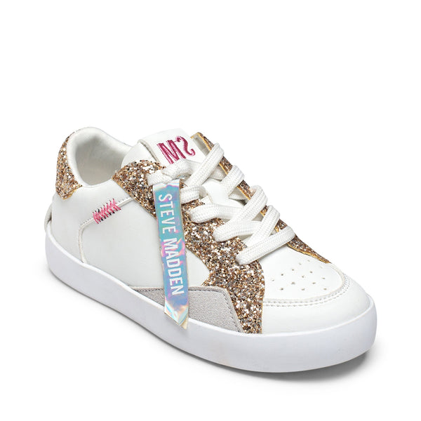 סטיב מאד - סניקרס לילדות SMK-CHARLIE בזהב משולב
