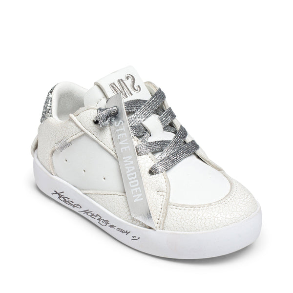 סטיב מאד - סניקרס לילדות SMK-COOPER בכסוף משולב