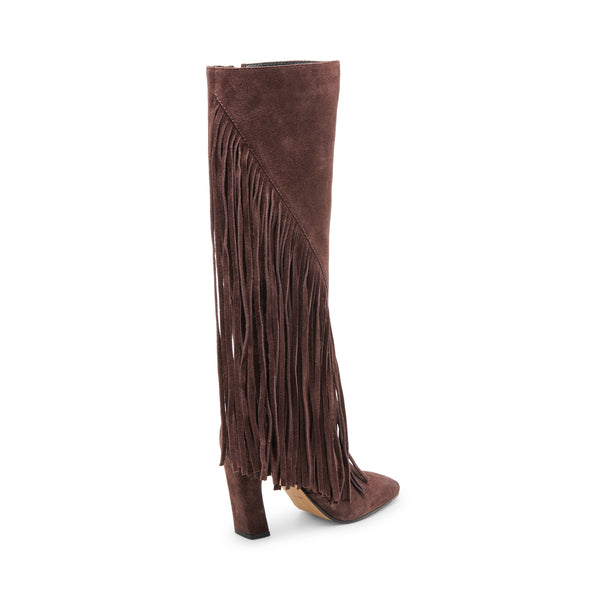 סטיב מאד - מגפי עקב מזמש GIANO DOLCE VITA בחום