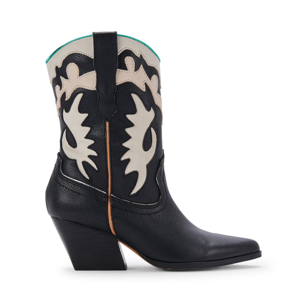 סטיב מאד - מגפוני בוקרים מעור LANDEN DOLCE VITA בשחור