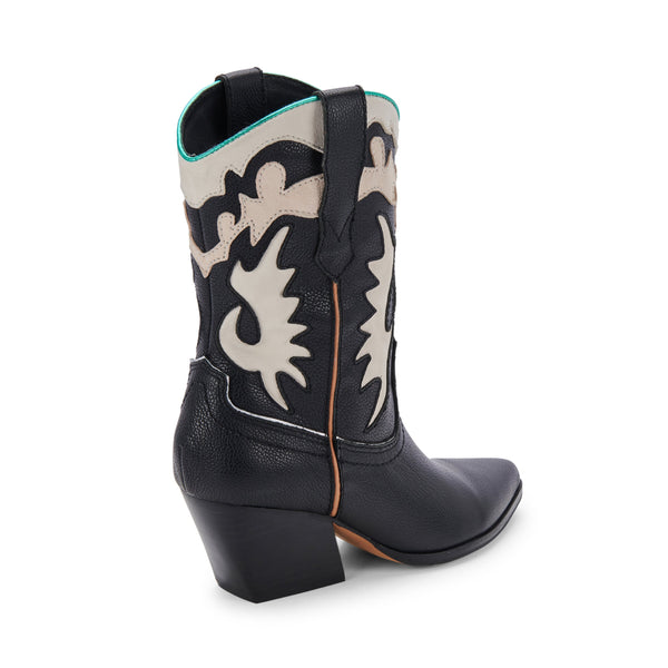 סטיב מאד - מגפוני בוקרים מעור LANDEN DOLCE VITA בשחור