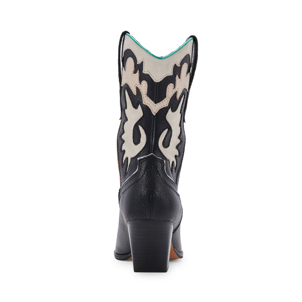 סטיב מאד - מגפוני בוקרים מעור LANDEN DOLCE VITA בשחור