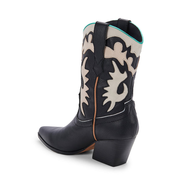 סטיב מאד - מגפוני בוקרים מעור LANDEN DOLCE VITA בשחור