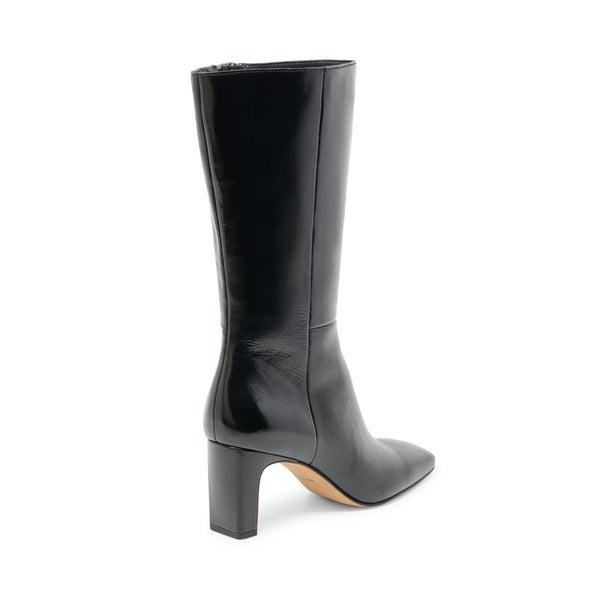 סטיב מאד - מגפי עקב מעור RIGGS-DV DOLCE VITA בשחור