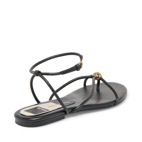 סטיב מאד - סנדלים שטוחים מעור לנשים KENLEY DOLCE VITA בשחור