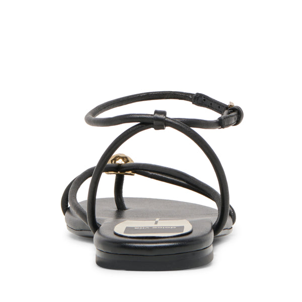 סטיב מאד - סנדלים שטוחים מעור לנשים KENLEY DOLCE VITA בשחור