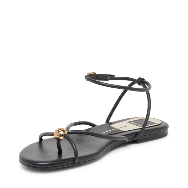 סטיב מאד - סנדלים שטוחים מעור לנשים KENLEY DOLCE VITA בשחור