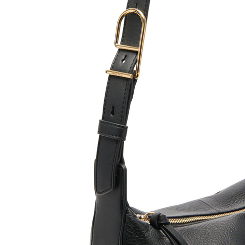 תיק יד מעור לנשים HANA DOLCE VITA בשחור