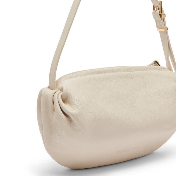 סטיב מאד - תיק יד מעור לנשים LIVI DOLCE VITA בגוון שמנת