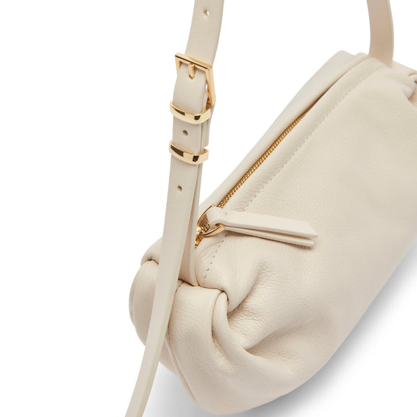 סטיב מאד - תיק יד מעור לנשים LIVI DOLCE VITA בגוון שמנת