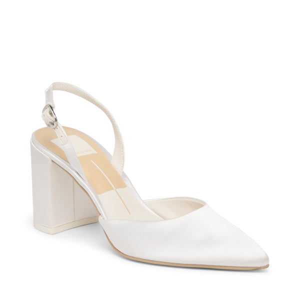 סטיב מאד - נעלי עקב סירה  CAREL DOLCE VITA בלבן