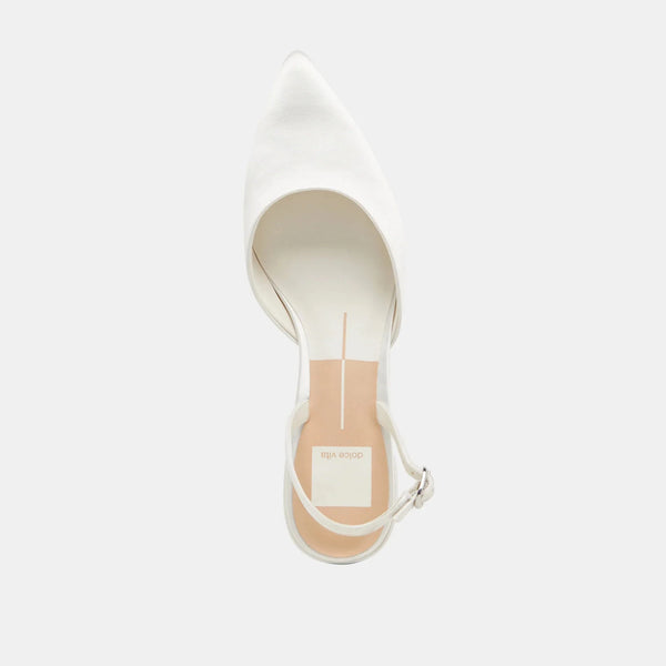 סטיב מאד - נעלי עקב סירה  CAREL DOLCE VITA בלבן