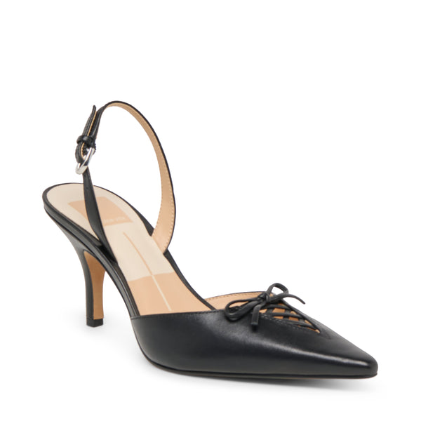 סטיב מאד - נעלי עקב סירה מעור HAMYA DOLCE VITA בשחור