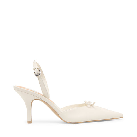 נעלי עקב סירה מעור HAMYA DOLCE VITA בלבן