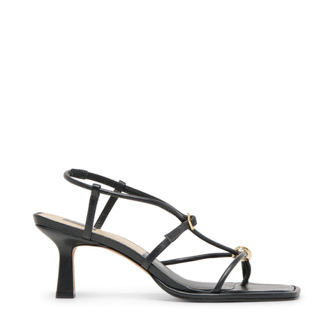 סנדלי עקב בינוני מעור MYLEE DOLCE VITA בשחור