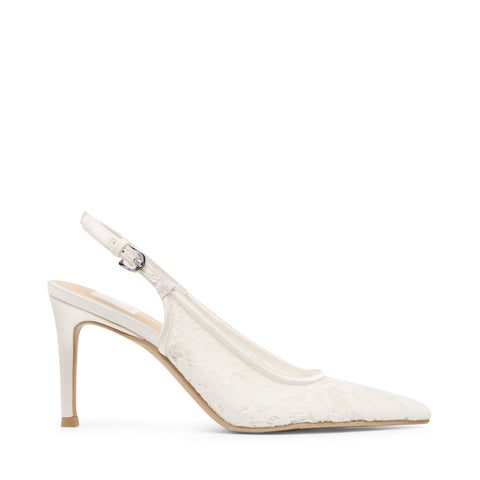 נעלי עקב סירה YAMI DOLCE VITA בלבן תחרה