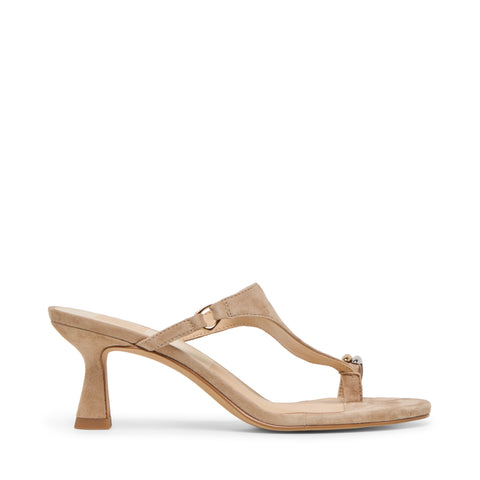 כפכפי עקב בינוני מזמש DERREL DOLCE VITA בקאמל