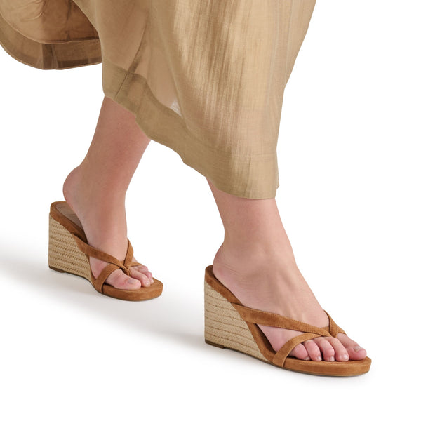 סטיב מאד - כפכפי פלטפורמה בזמש HELAN-E DOLCE VITA בחום