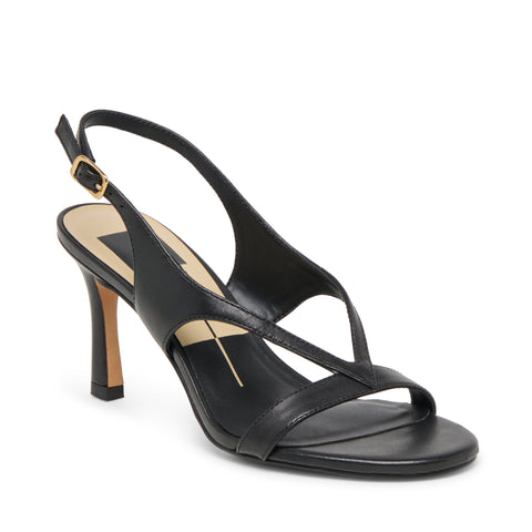 סנדלי עקב מעור IZELA DOLCE VITA בשחור