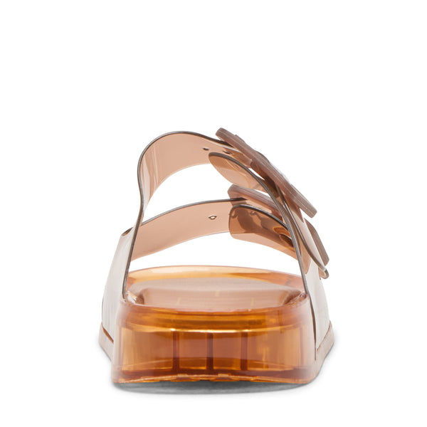 סטיב מאד - כפכפים שטוחים לנשים JULIO DOLCE VITA בחום שקוף