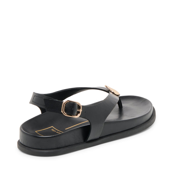 סטיב מאד - סנדלי אצבע עור לנשים JONY DOLCE VITA בשחור