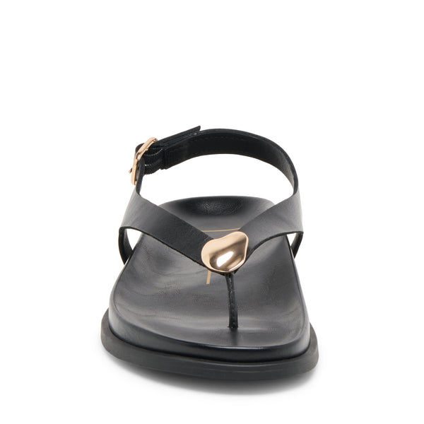 סטיב מאד - סנדלי אצבע עור לנשים JONY DOLCE VITA בשחור