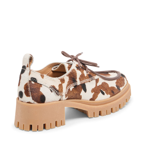 סטיב מאד - נעלי מוקסין מעור לנשים MILZA DOLCE VITA בקאמל משולב