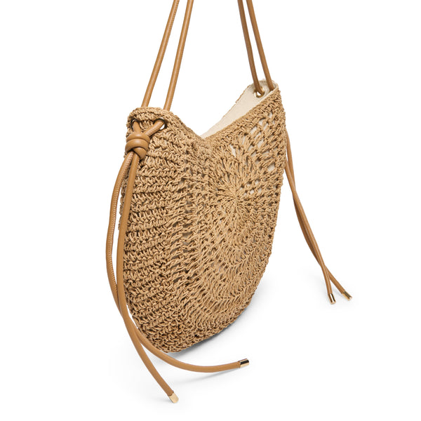 סטיב מאד - תיק צד לנשים FREYA DOLCE VITA בגוון טבעי