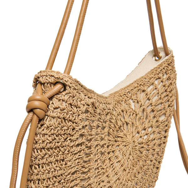 סטיב מאד - תיק צד לנשים FREYA DOLCE VITA בגוון טבעי