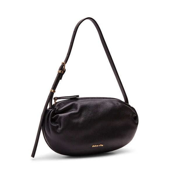 סטיב מאד - תיק יד מעור לנשים LIVI DOLCE VITA בשחור