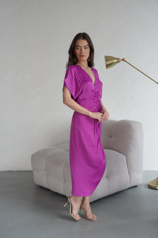 שמלת מידי לנשים AIMEE בסגול