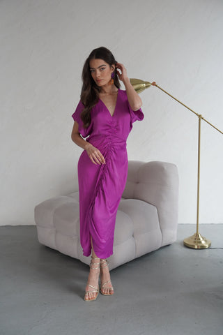 שמלת מידי לנשים AIMEE בסגול