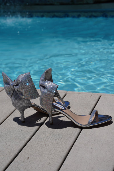 סטיב מאד - סנדלי עקב לנשים RISKAY-R במשובץ