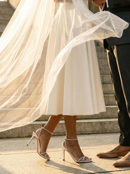 סטיב מאד - סנדלי עקב JYPSEY-CNR בכסוף משובץ