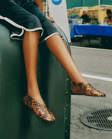 נעלי סירה שטוחות GROVE מנומר שקוף