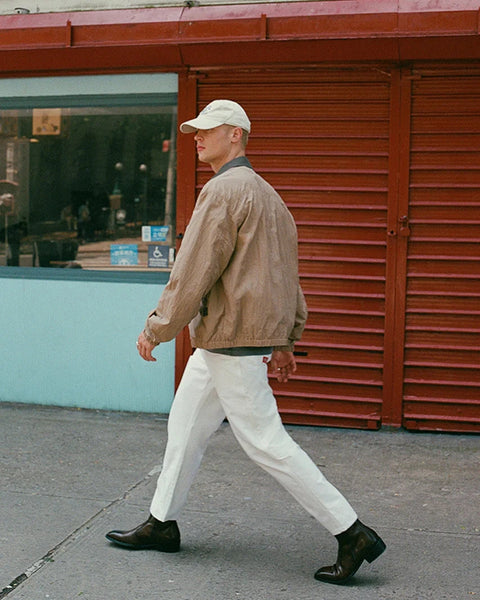 סטיב מאד - מגפיים מעור לגברים HAYNES-N בחום