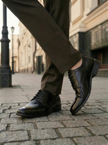 נעליים אלגנטיות מעור לגברים PARSCAL בשחור