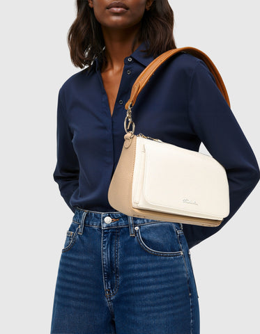 תיק צד לנשים BCASSY בלבן