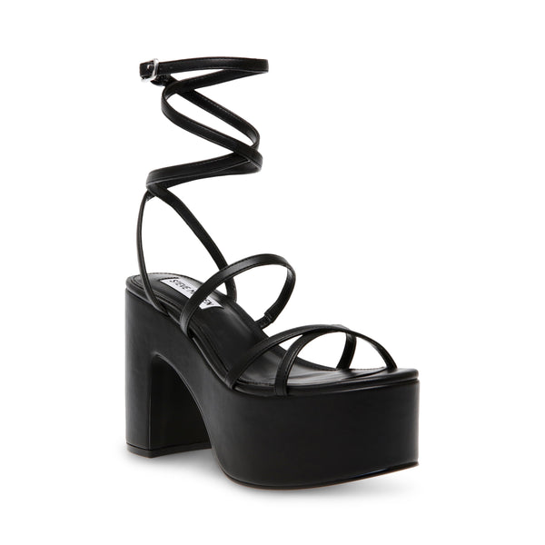 סטיב מאד - סנדלי פלטפורמה BAYSHORE בשחור