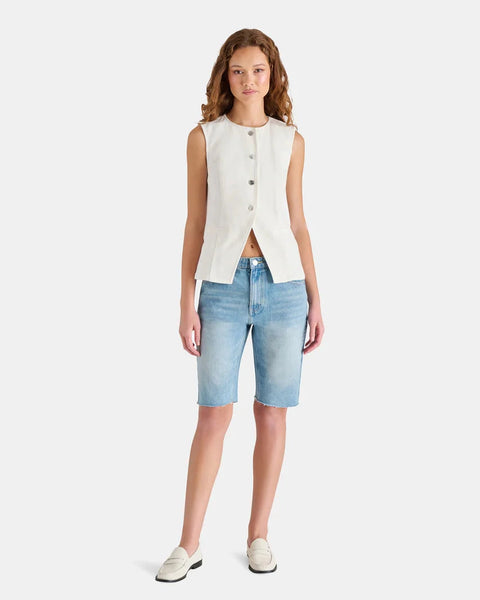 סטיב מאד - ווסט לנשים WESLEY בלבן ג'ינס